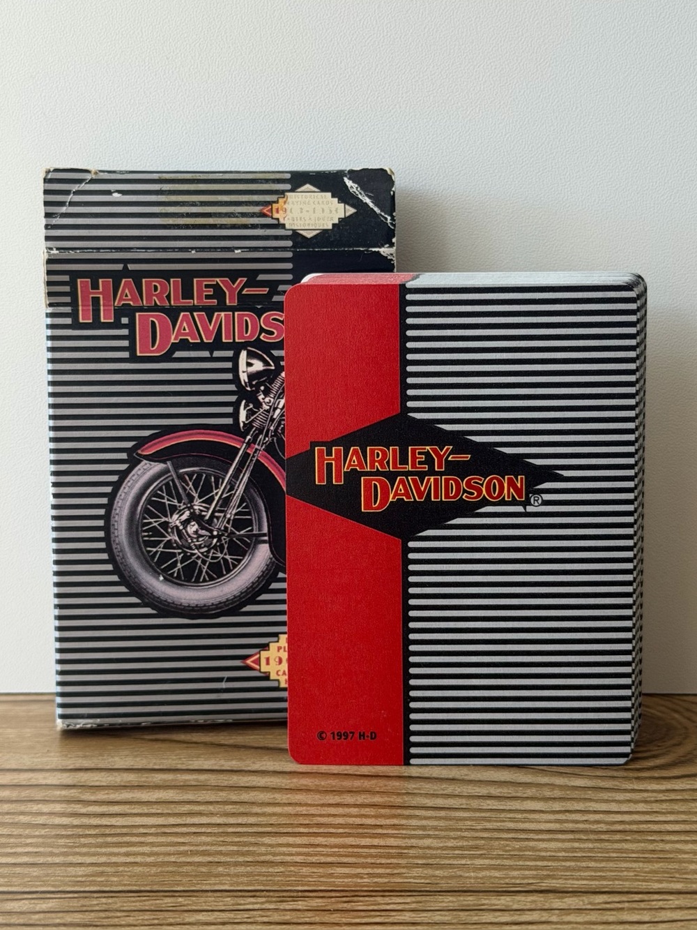 Vintage 1997 Harley Davidson Historical Playing Cards
